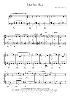 Bucolics, No.5 von Witold Lutoslawski (Download) 