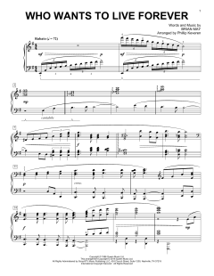 Who Wants To Live Forever [Classical version] von Queen (Download) 
