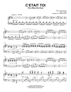 C'etait Toi (You Were The One) [Classical version] von Billy Joel (Download) 
