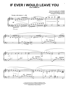 If Ever I Would Leave You von Alan Jay Lerner (Download) 