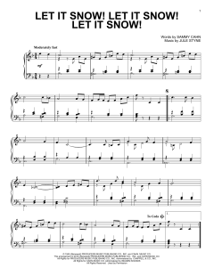 Let It Snow! Let It Snow! Let It Snow! von Sammy Cahn (Download) 