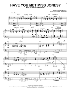 Have You Met Miss Jones? von Lorenz Hart (Download) 