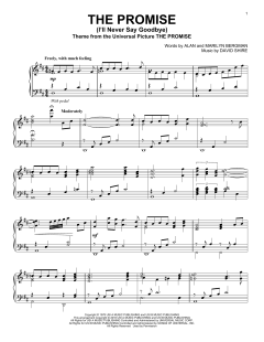 The Promise (I'll Never Say Goodbye) von Alan Bergman (Download) 