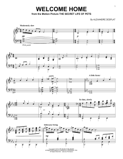 Welcome Home von Alexandre Desplat (Download) 