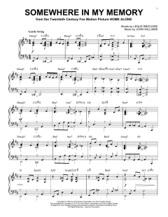 Somewhere In My Memory [Jazz version] von Leslie Bricusse (Download) 