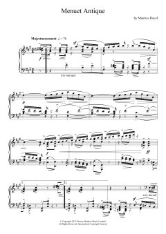 Menuet Antique von Maurice Ravel (Download) 