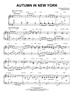 Autumn In New York [Jazz version] von Bud Powell (Download) 
