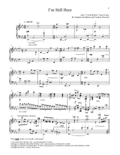 I'm Still Here von Stephen Sondheim (Download) 