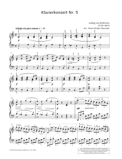 Concerto for Piano and Orchestra No. 5 in E-flat major von Ludwig van Beethoven (Download) 