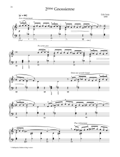 2eme Gnossienne von Erik Satie (Download) 