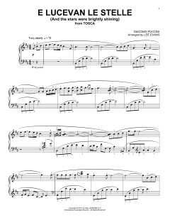 E lucevan le stelle from Tosca von Giacomo Puccini (Download) 