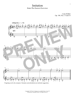 Imitation, Op. 190, Nos. 13 and 14 von Louis Köhler (Download) 