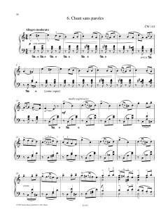 Chant Sans Paroles von Pyotr Il'yich Tchaikovsky (Download) 