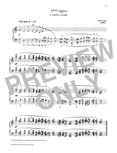 2ème Ogive von Erik Satie (Download) 