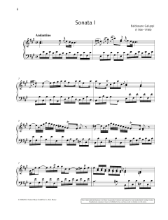 Sonata I A major von Baldassare Galuppi (Download) 