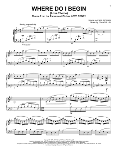 Where Do I Begin (Love Theme) von Andy Williams (Download) 