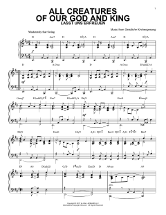 All Creatures Of Our God And King [Jazz version] von William Henry Draper (Download) 