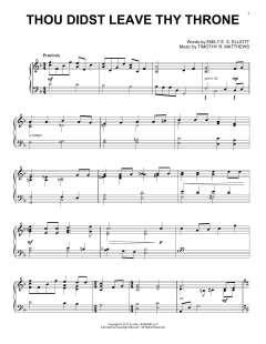 Thou Didst Leave Thy Throne von Emily E. S. Elliott (Download) 