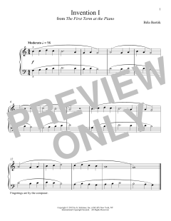 Invention I von Béla Bartók (Download) 