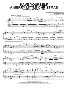 Have Yourself A Merry Little Christmas [Classical version] von Hugh Martin (Download) 