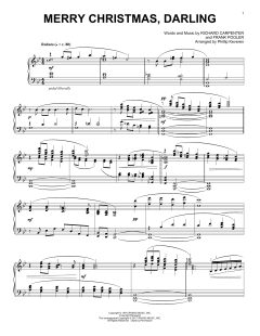 Merry Christmas, Darling [Classical version] von Frank Pooler (Download) 
