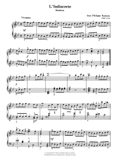 L'Indiscrete (Rondeau) von Jean-Philippe Rameau (Download) 