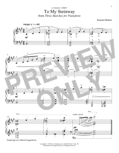 To My Steinway von Samuel Barber (Download) 