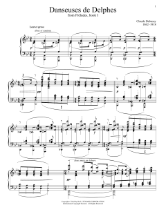 Danseuses De Delphes von Claude Debussy (Download) 