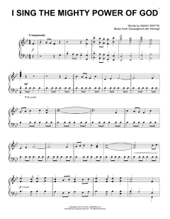I Sing The Mighty Power Of God von Isaac Watts (Download) 