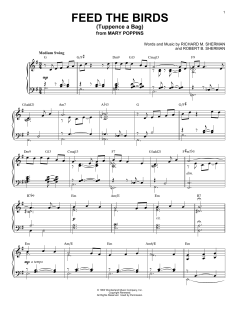 Feed The Birds (Tuppence A Bag) [Jazz version] von Robert B. Sherman (Download) 