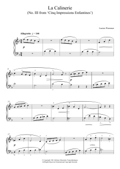 La Calinerie (No. III From 'Cinq Impressions Enfantines') von Lucien Wurmser (Download) 
