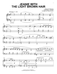 Jeanie With The Light Brown Hair [Classical version] von Stephen C. Foster (Download) 
