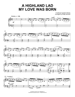 A Highland Lad My Love Was Born [Classical version] von Robert Burns (Download) 