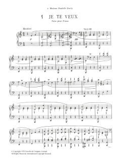 Je Te Veux von Erik Satie (Download) 
