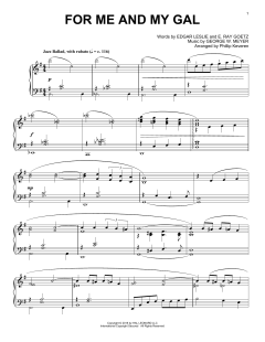 For Me And My Gal [Jazz version] von Edgar Leslie (Download) 