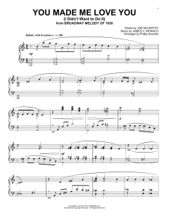 You Made Me Love You (I Didn't Want To Do It) [Jazz version] von Joe McCarthy (Download) 