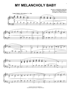 My Melancholy Baby [Jazz version] von Ernie Burnett (Download) 