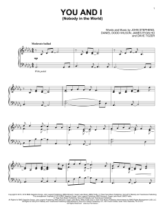 You And I (Nobody In The World) von John Legend (Download) 