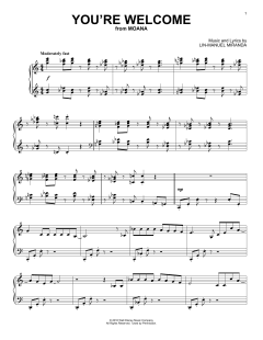 You're Welcome von Lin-Manuel Miranda (Download) 