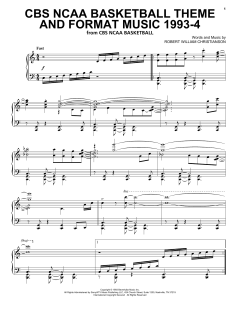 CBS NCAA Basketball Theme And Format Music 1993-4 (Download) 