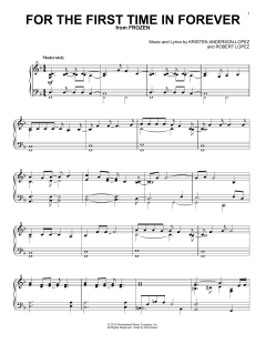For The First Time In Forever von Robert Lopez (Download) 