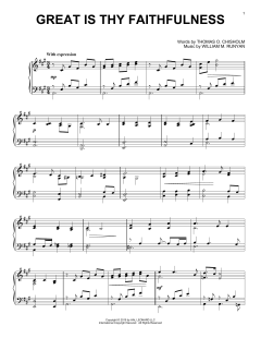 Great Is Thy Faithfulness von Thomas O. Chisholm (Download) 