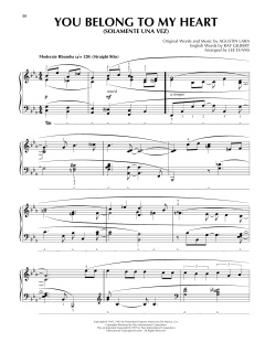 You Belong To My Heart (Solamente Una Vez) von Ray Gilbert (Download) 
