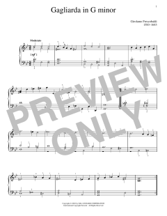 Gagliarda von Girolamo Frescobaldi (Download) 