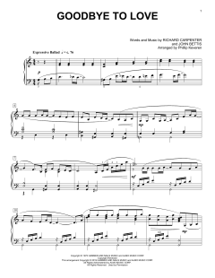 Goodbye To Love von John Bettis (Download) 