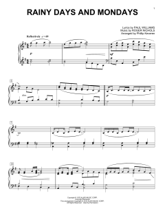 Rainy Days And Mondays von Paul Williams (Download) 