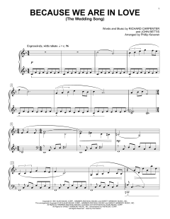 Because We Are In Love (The Wedding Song) von John Bettis (Download) 