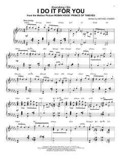 (Everything I Do) I Do It For You [Jazz version] von Bryan Adams (Download) 