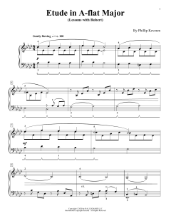 Etude In A-Flat Major (Lessons With Robert) (Download) 