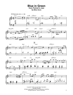 Blue In Green von Bill Evans (Download) 